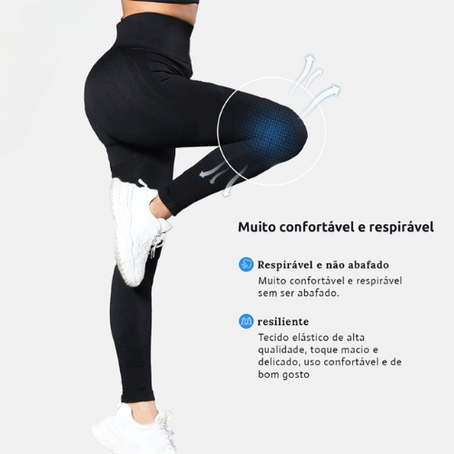 Calça legging feminina esportes academia yoga cintura alta com elasticidade