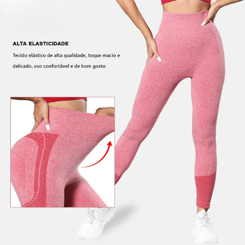 Calça legging feminina esportes academia yoga cintura alta com elasticidade