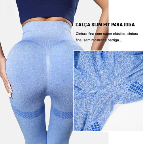 Calça legging feminina esportes academia yoga cintura alta com elasticidade