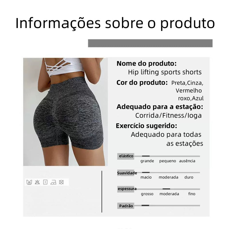 Short yoga, short esportivo feminino, academia, short